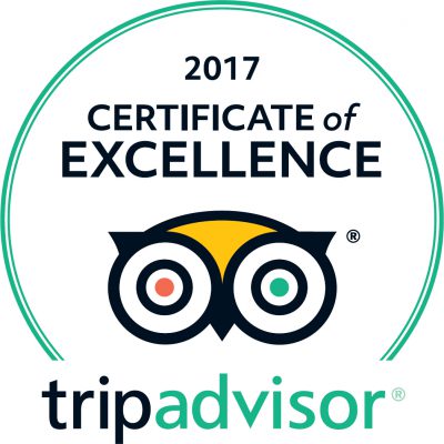 2017 TripAdvisor Certificate of Excellence Award