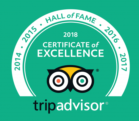 Lodge is awarded Trip Advisor Certificate of Excellence Hall of Fame